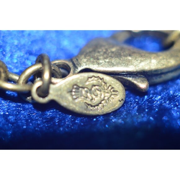 Premier Designs Large Tear Drop Beads Bronze Green Necklace Pendant - Picture 4 of 8